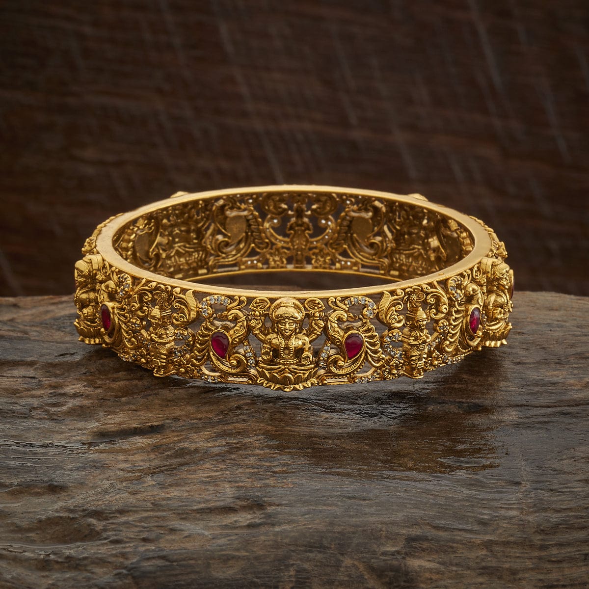 Silver Temple Bangle 162674 - Image 5
