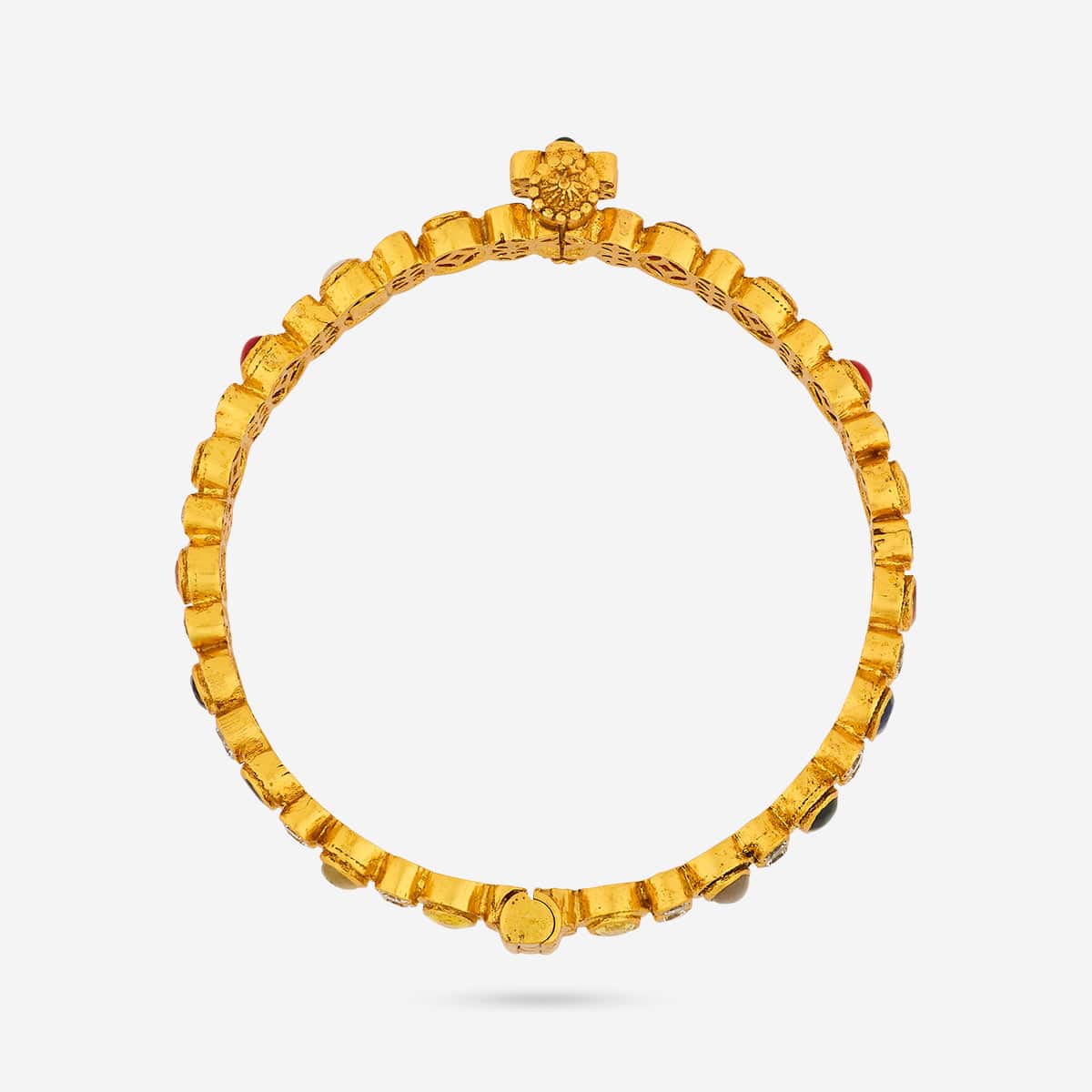 Silver Temple Bangle 164632 - Image 7