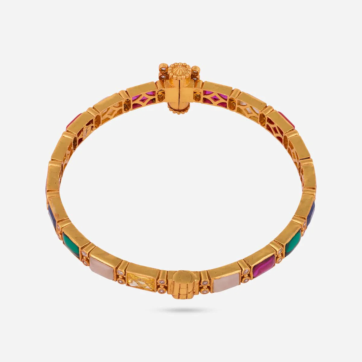Silver Temple Bangle 167530 - Image 7