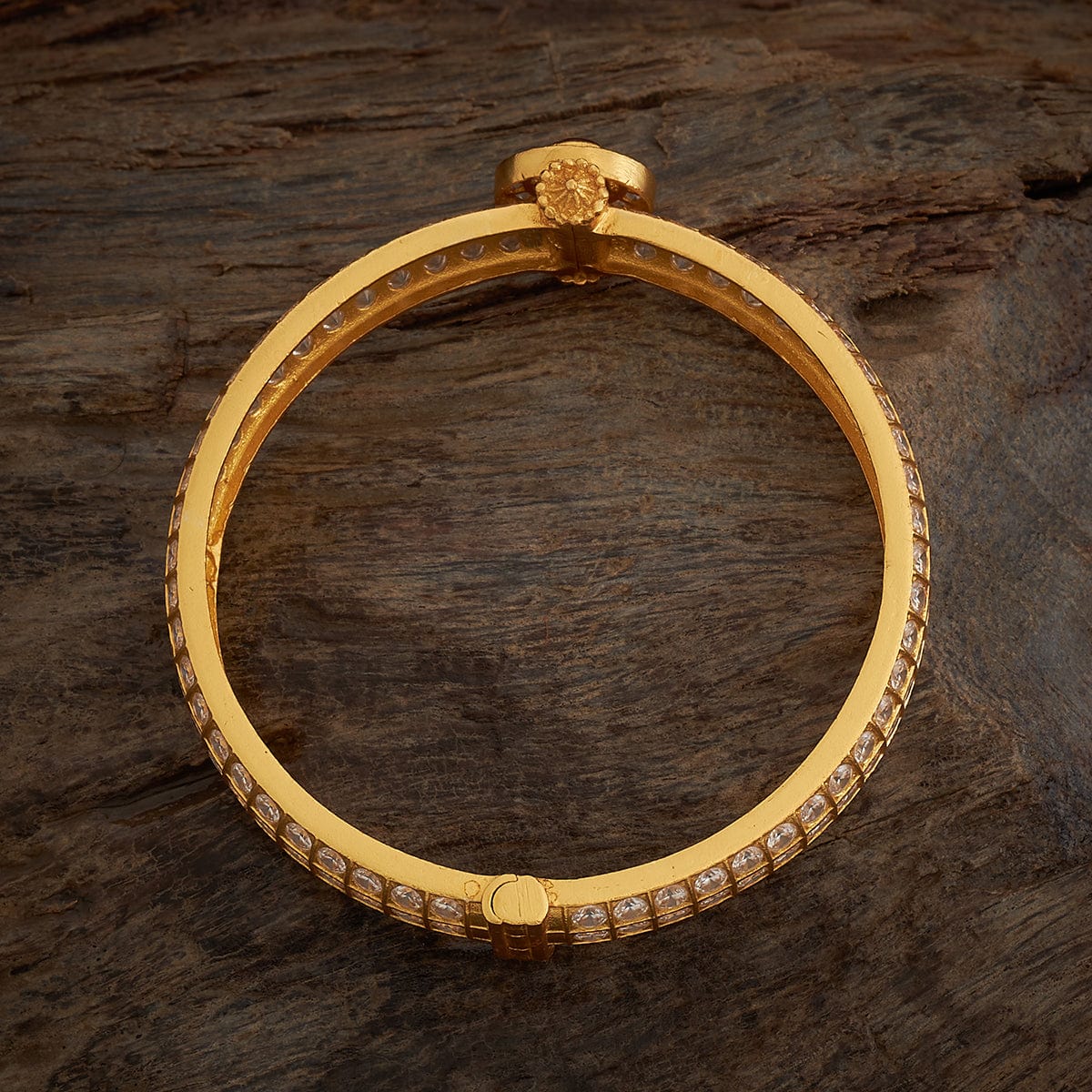 Silver Temple Bangle 167576 - Image 2