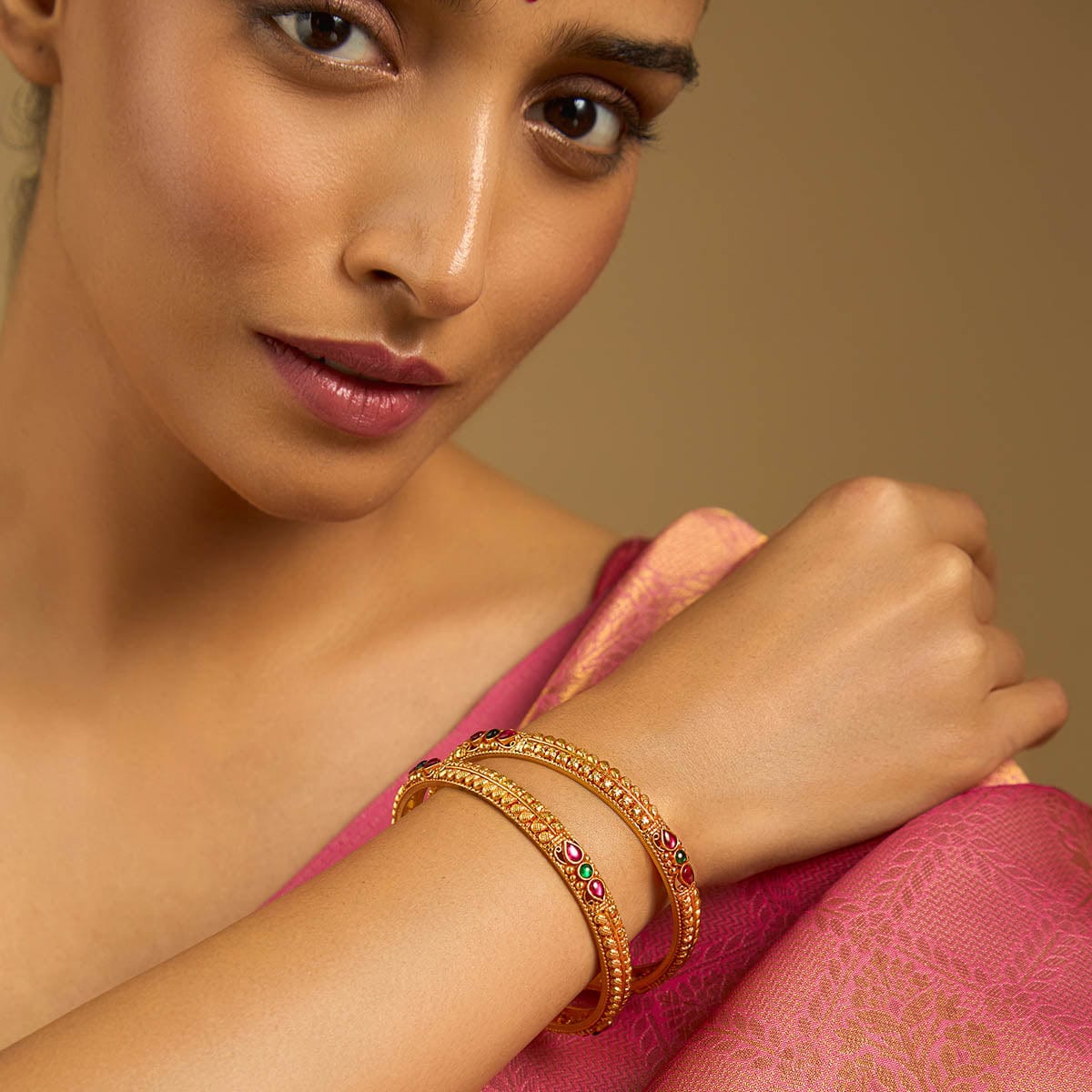Silver Temple Bangle 172374 - Image 3