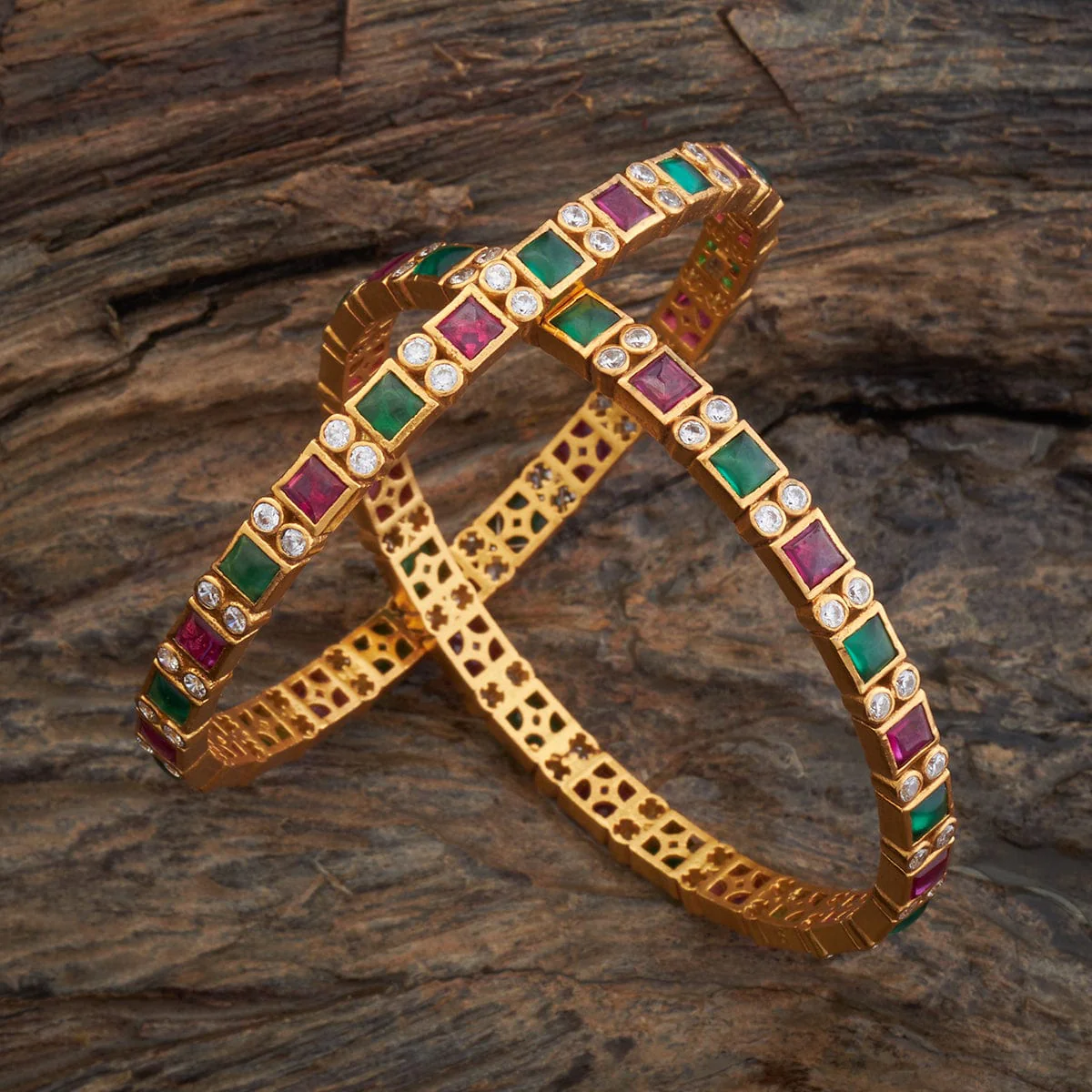 Silver Temple Bangle 172575 - Image 6