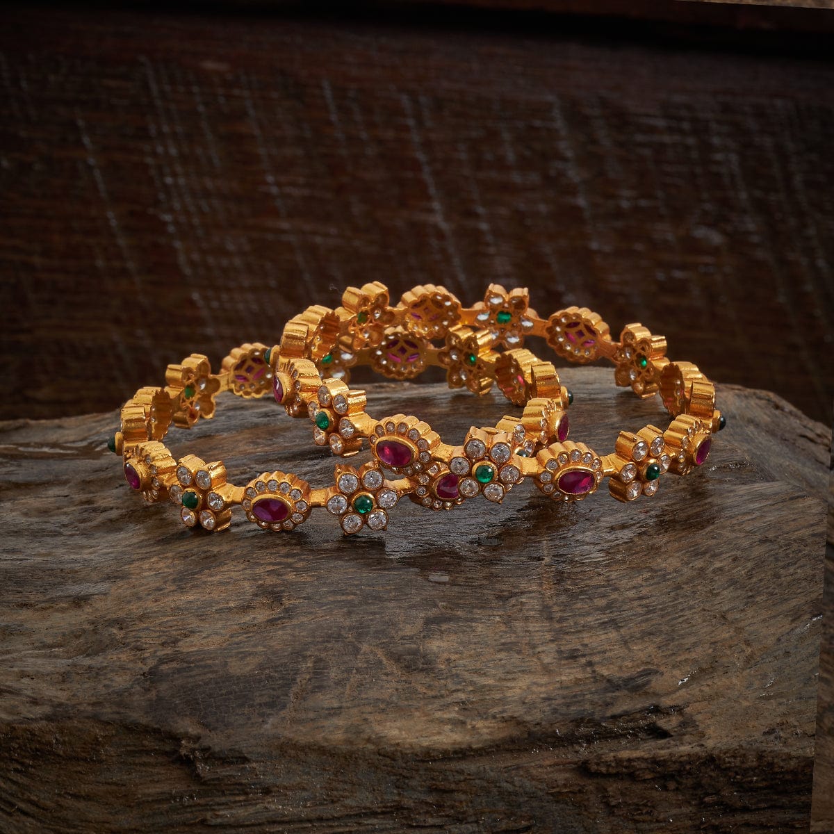Silver Temple Bangle 173369 - Image 4
