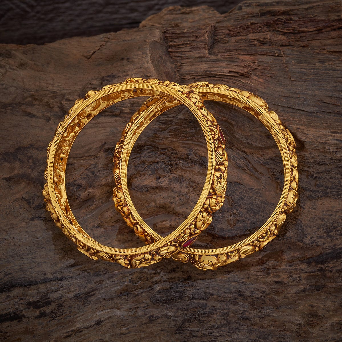 Silver Temple Bangle 175744 - Image 3