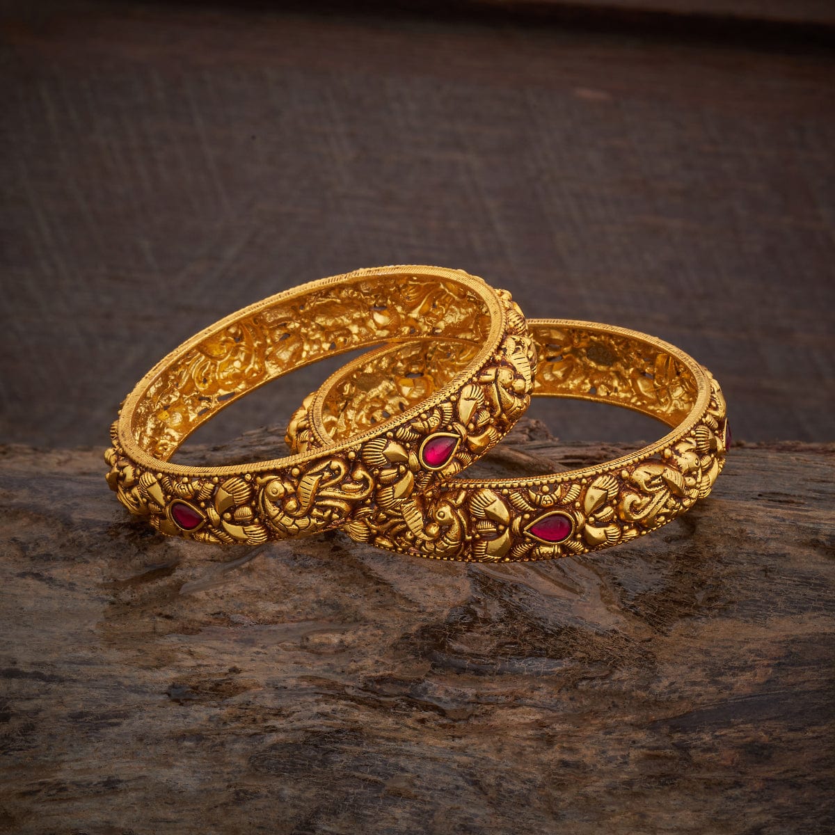 Silver Temple Bangle 175744 - Image 4