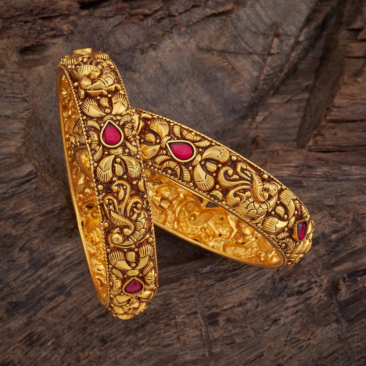 Silver Temple Bangle 175744 - Image 5