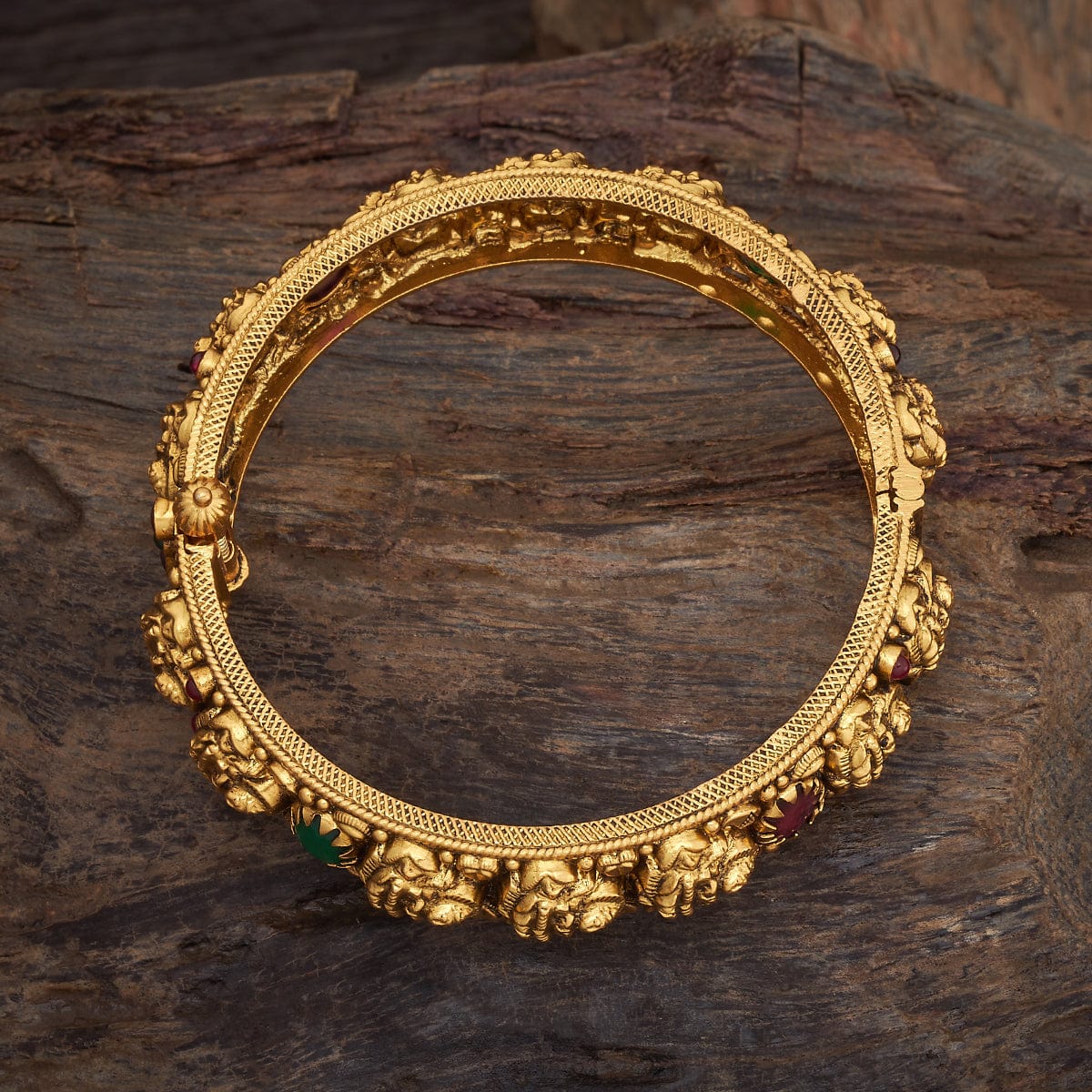 Silver Temple Bangle 177370 - Image 3