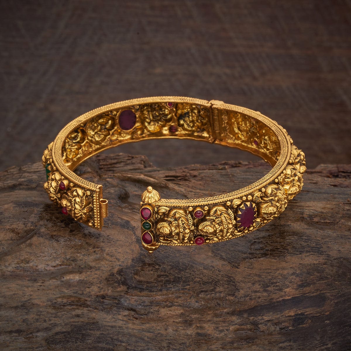 Silver Temple Bangle 177370 - Image 4