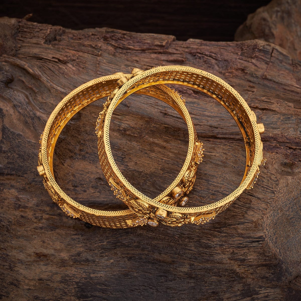 Silver Temple Bangle 177372 - Image 3