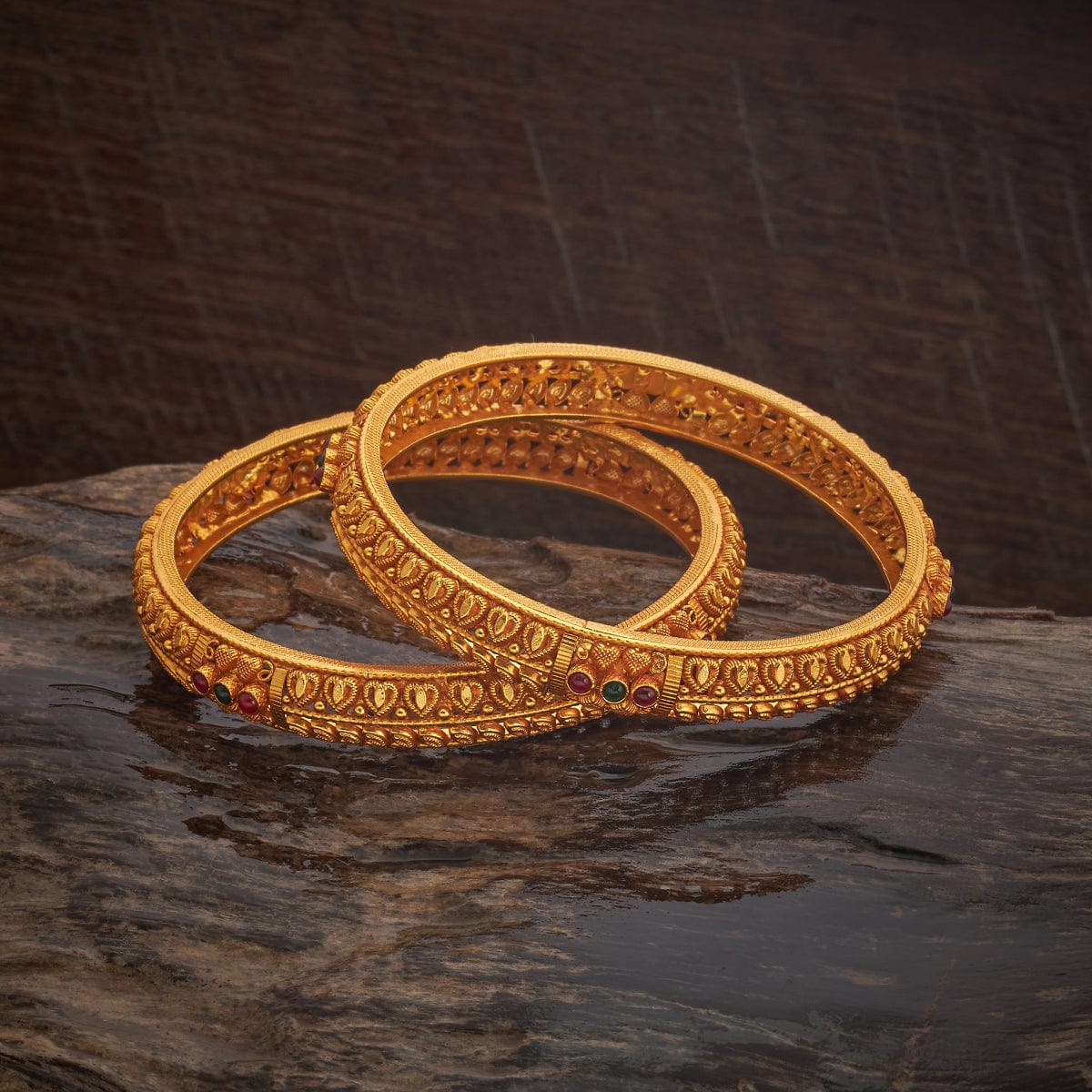 92.5 Silver Temple Bangle 177482 - Image 4