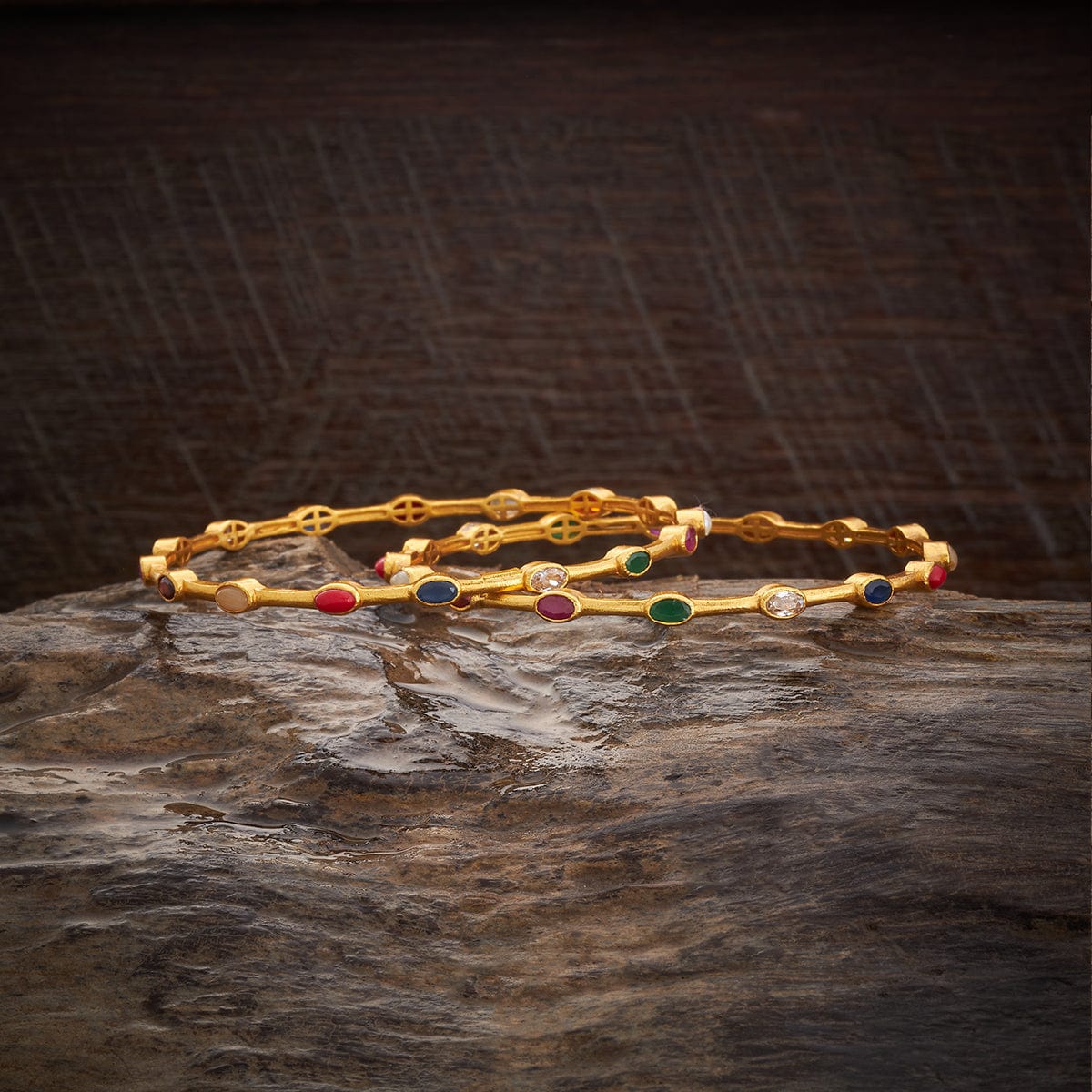 Silver Temple Bangle 177947 - Image 4