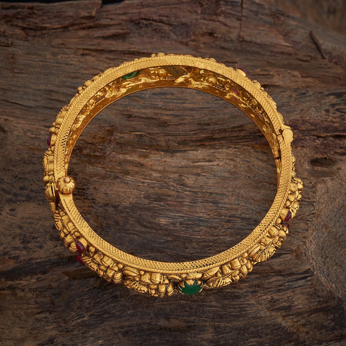 Silver Temple Bangle 179501 - Image 3