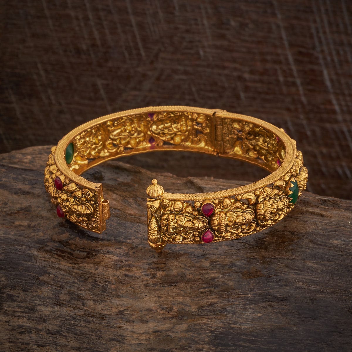 Silver Temple Bangle 179501 - Image 4