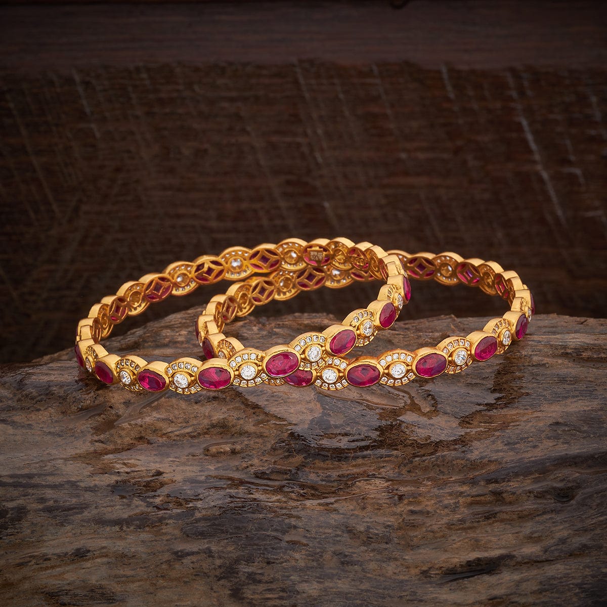 Silver Temple Bangle 179744 - Image 4