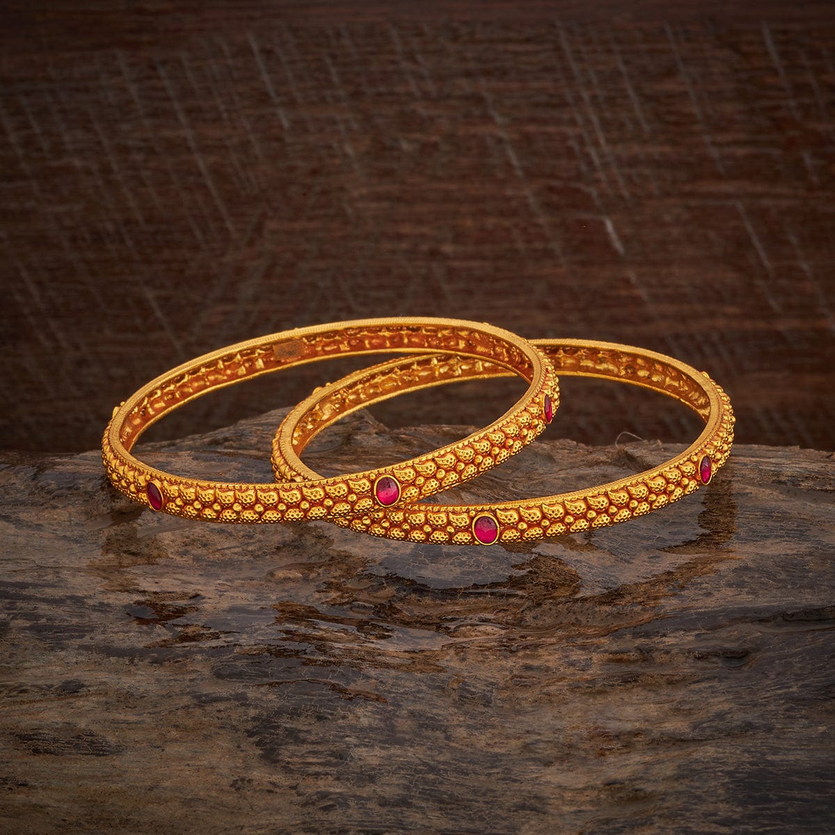 Silver Temple Bangle 180413 - Image 4