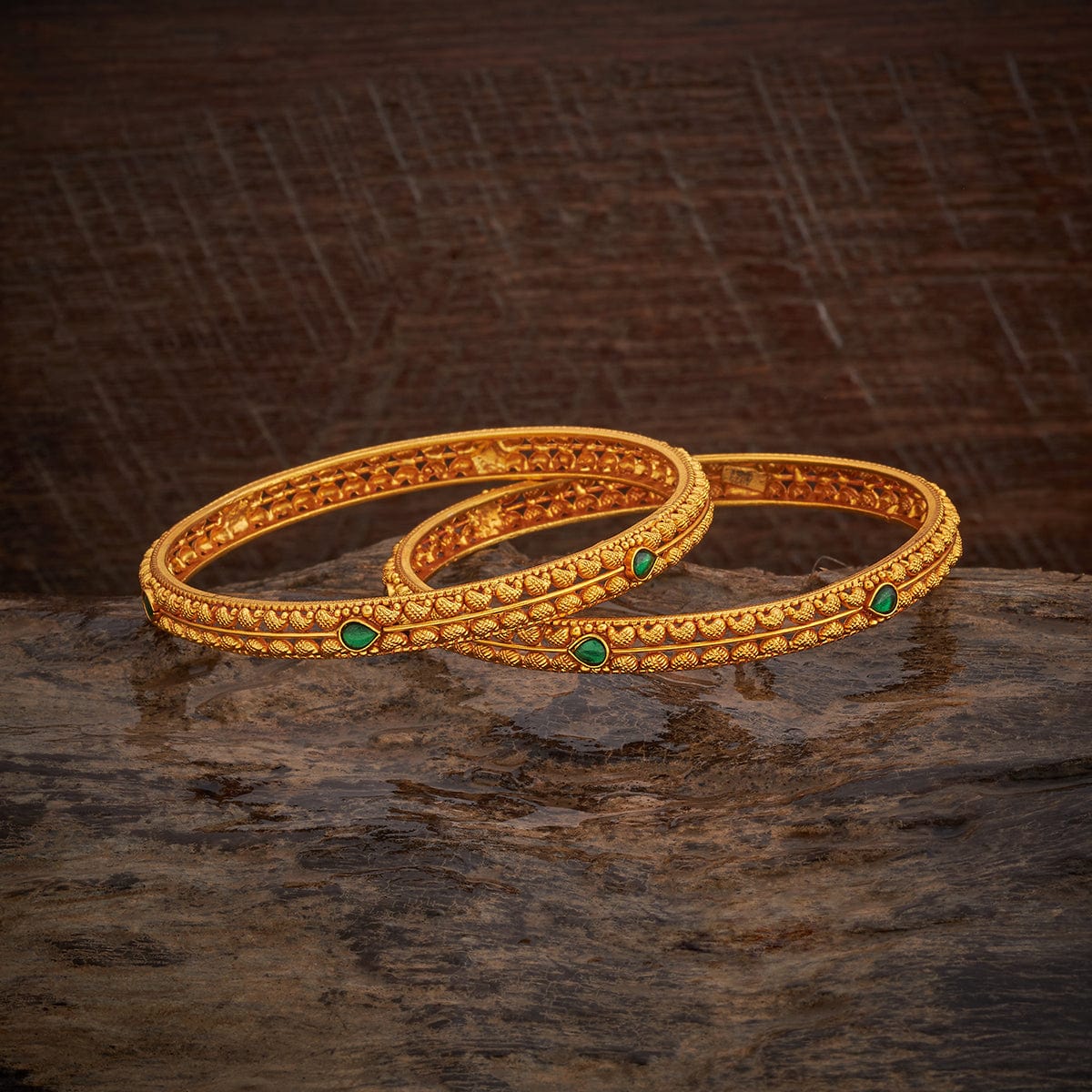 Silver Temple Bangle 180414 - Image 4