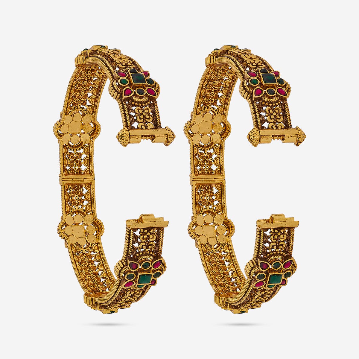 Silver Temple Bangle 185362 - Image 3