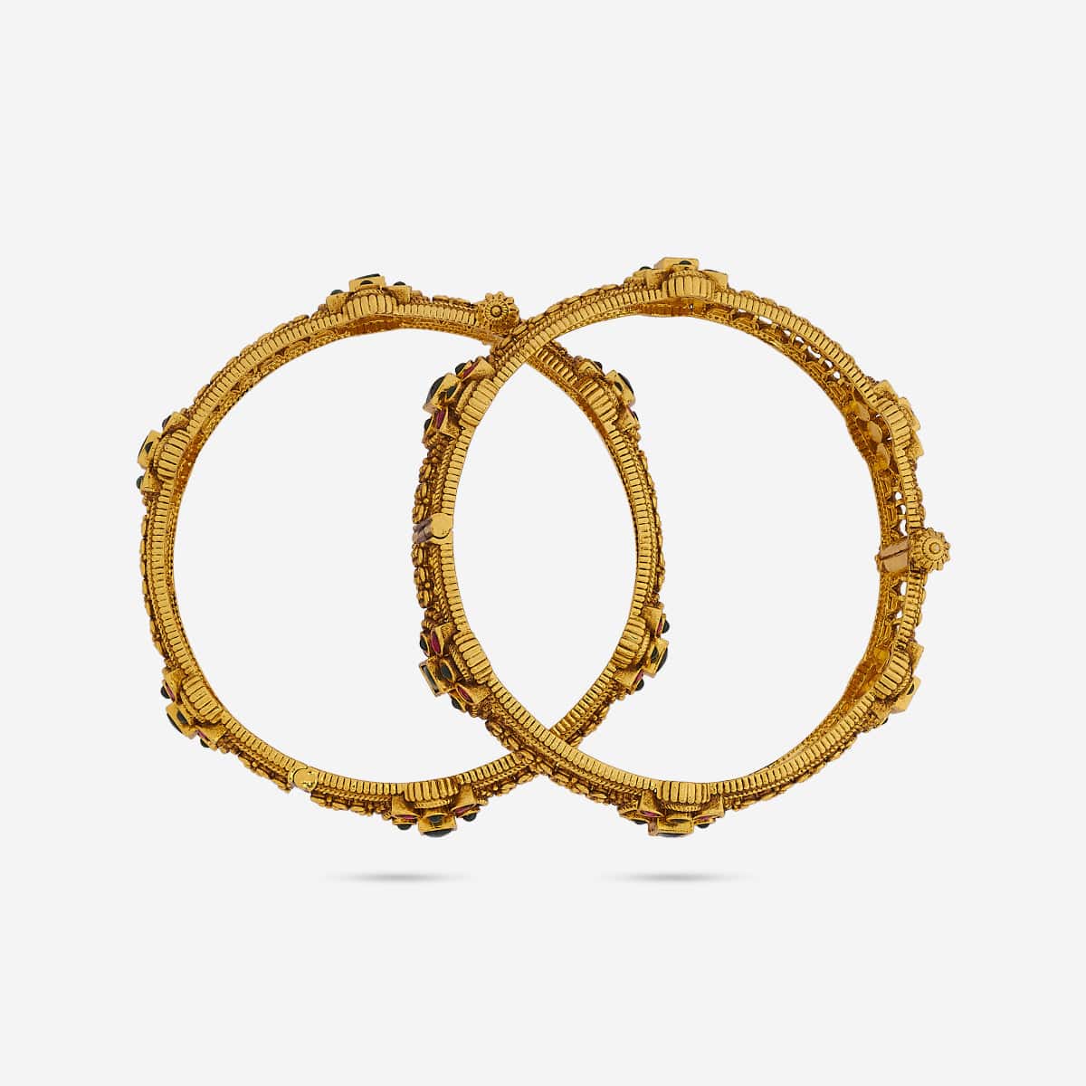 Silver Temple Bangle 185362 - Image 4