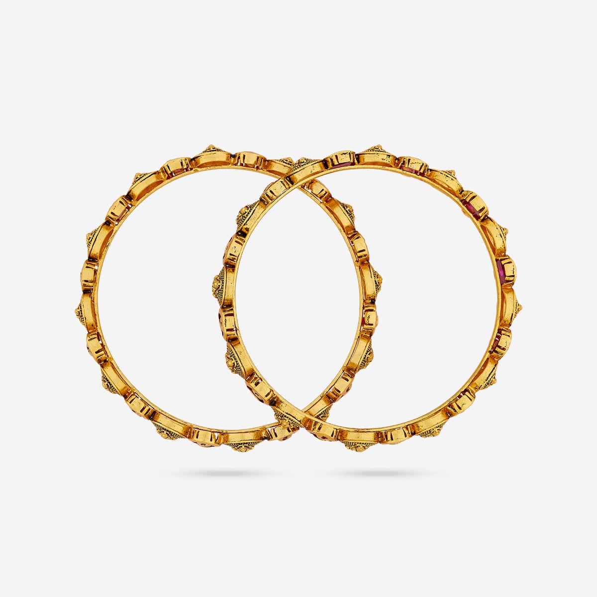 Silver Temple Bangle 190545 - Image 3