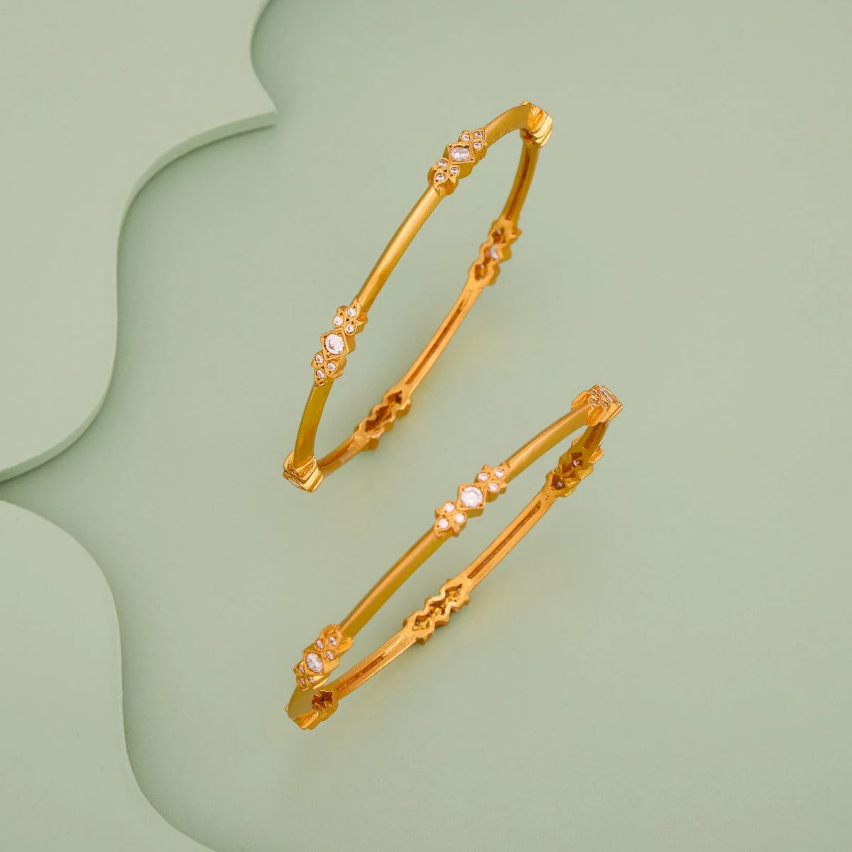 Silver Temple Bangle 190572 - Image 2