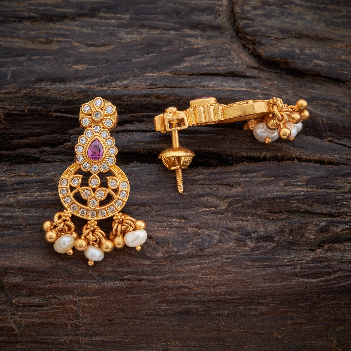 Silver Temple Earring 152380 - Image 2