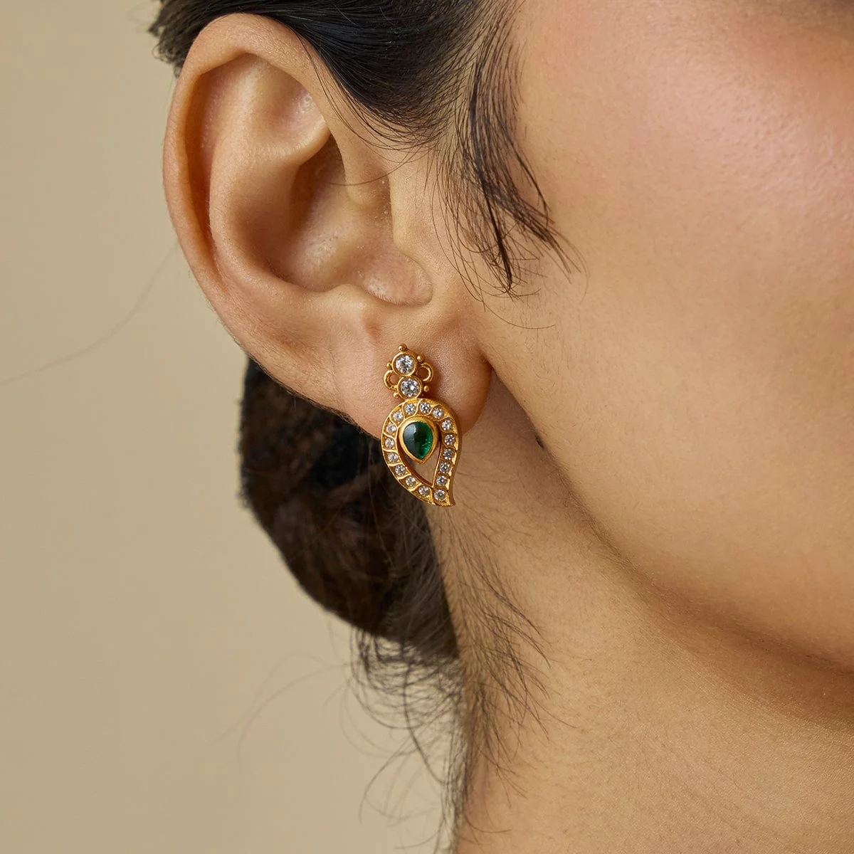 Silver Temple Earring 152490 - Image 2