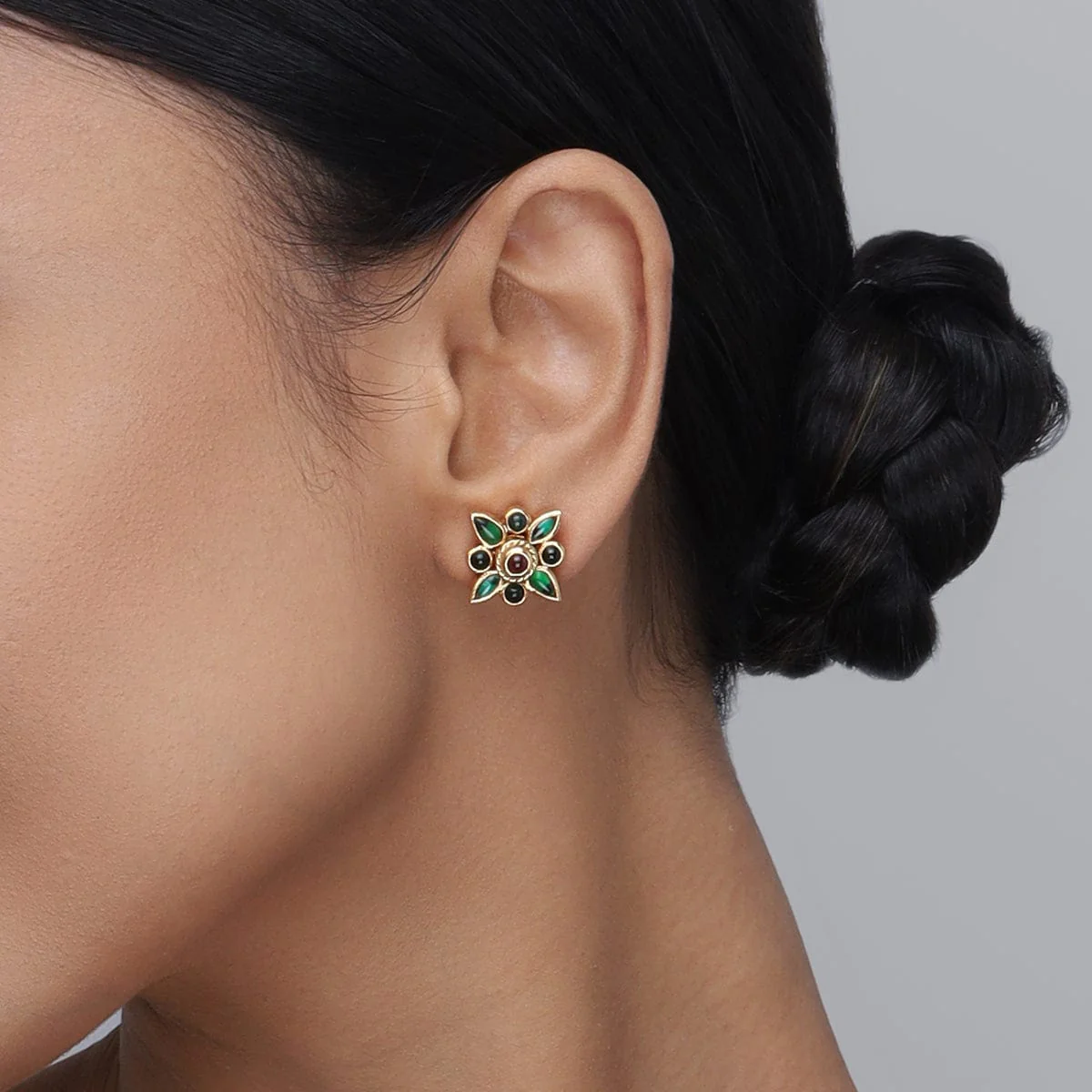 Silver Temple Earring 153723 - Image 2