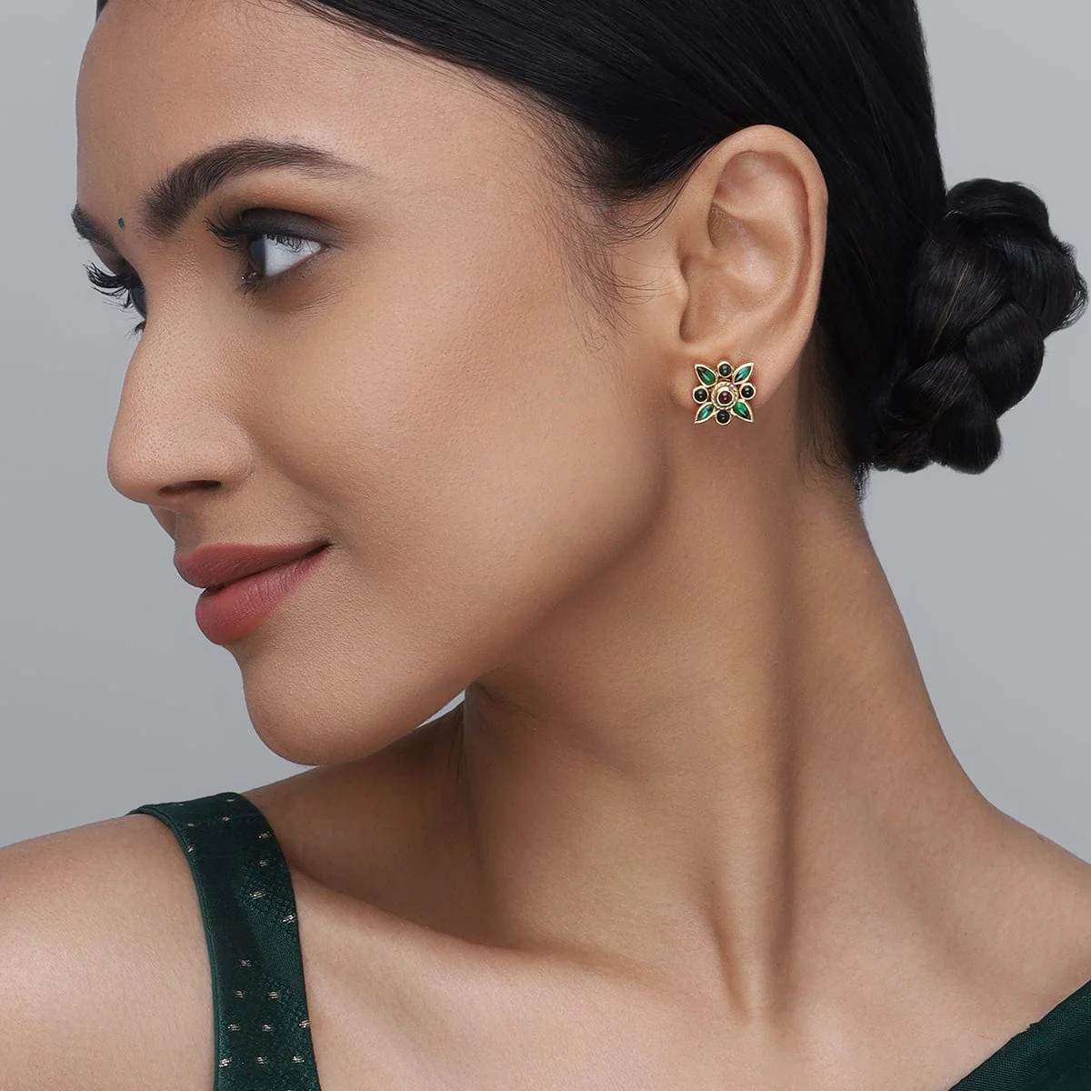 Silver Temple Earring 153723 - Image 3