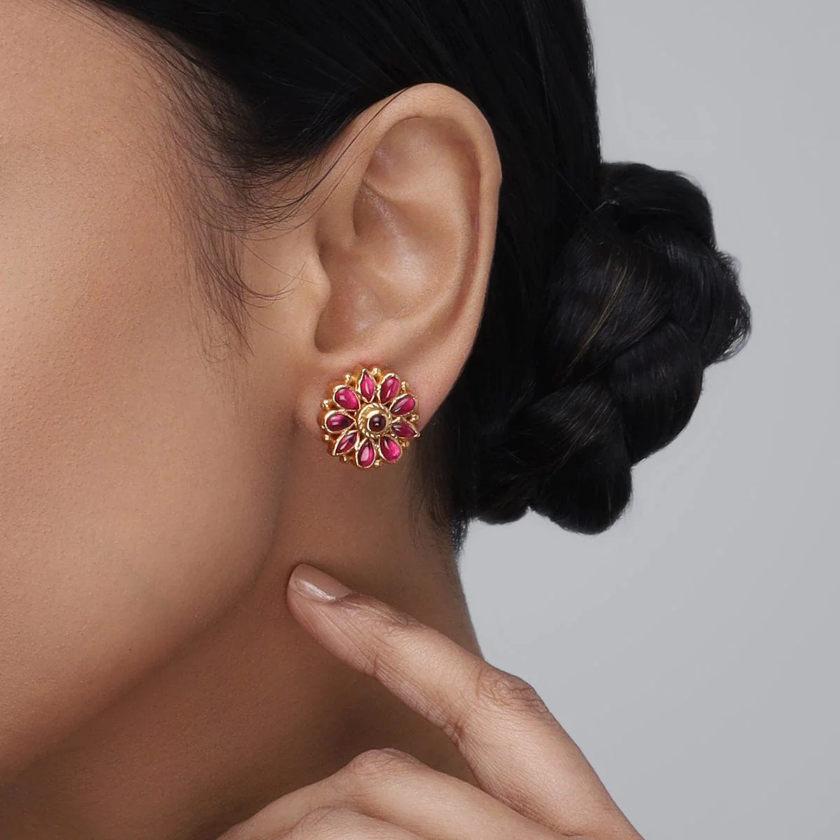 Silver Temple Earring 153752 - Image 2