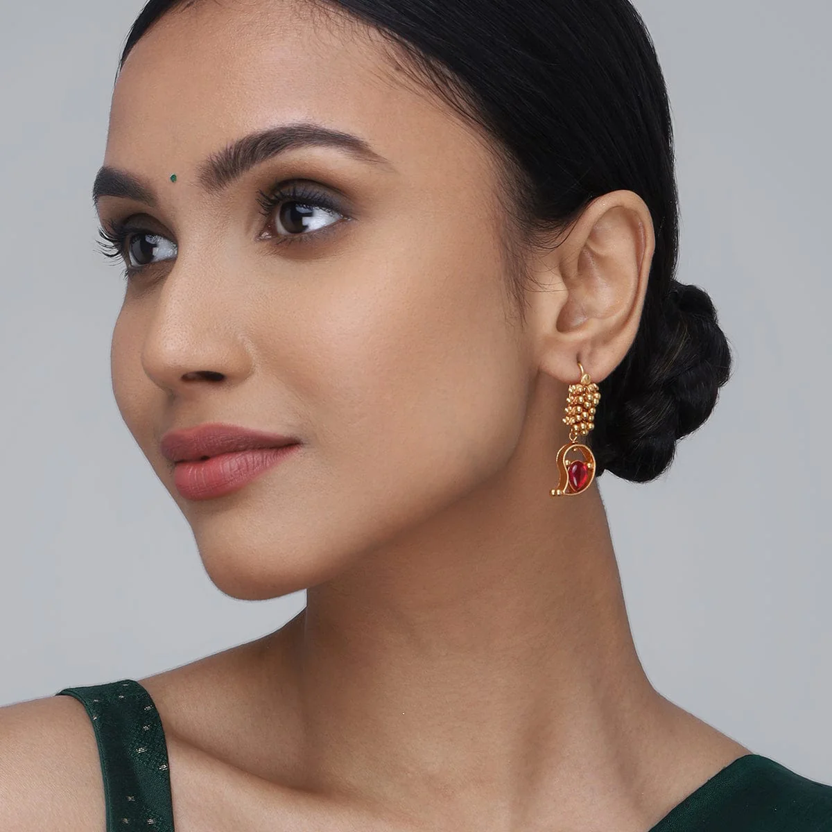 Silver Temple Earring 156556 - Image 2