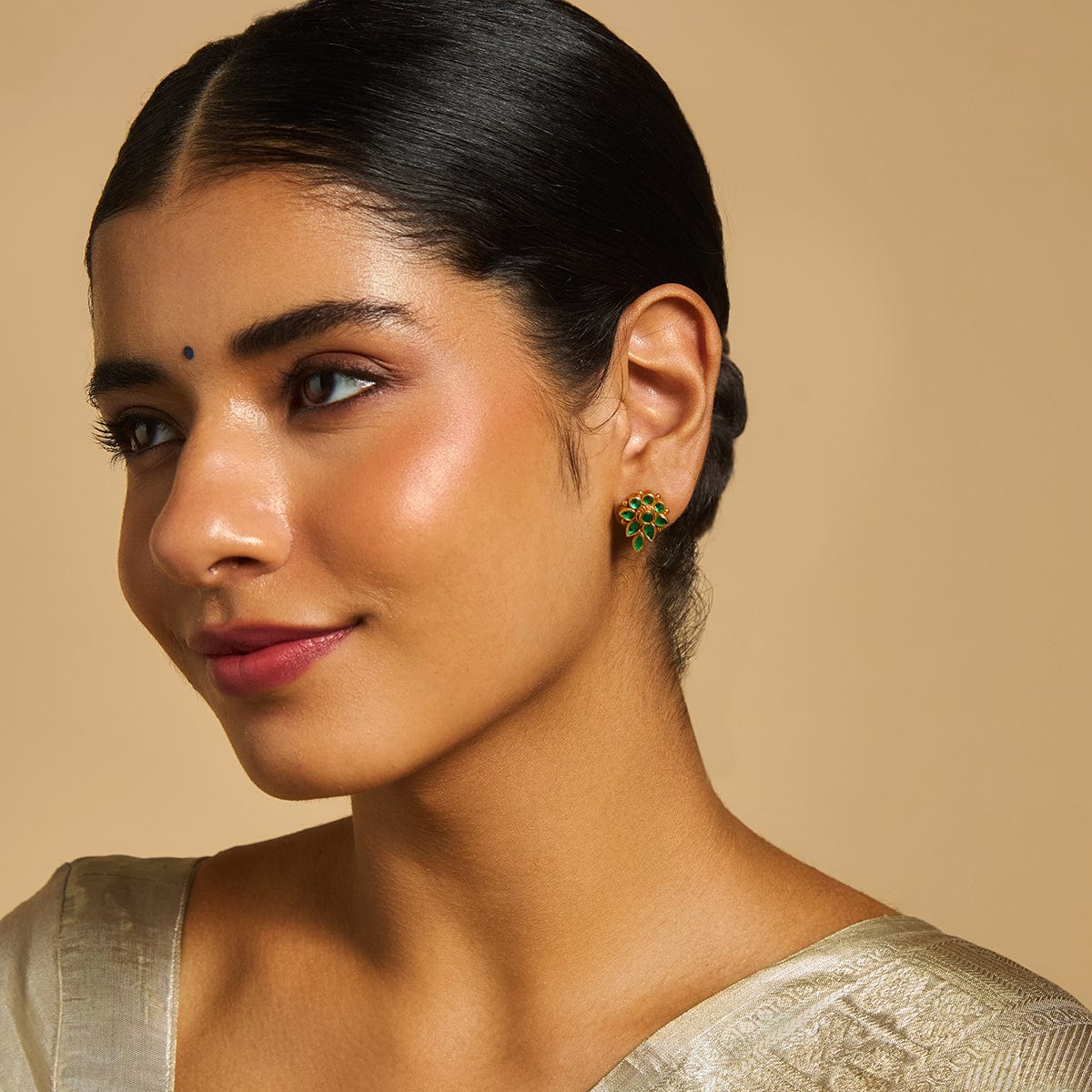 Silver Temple Earring 156745 - Image 3