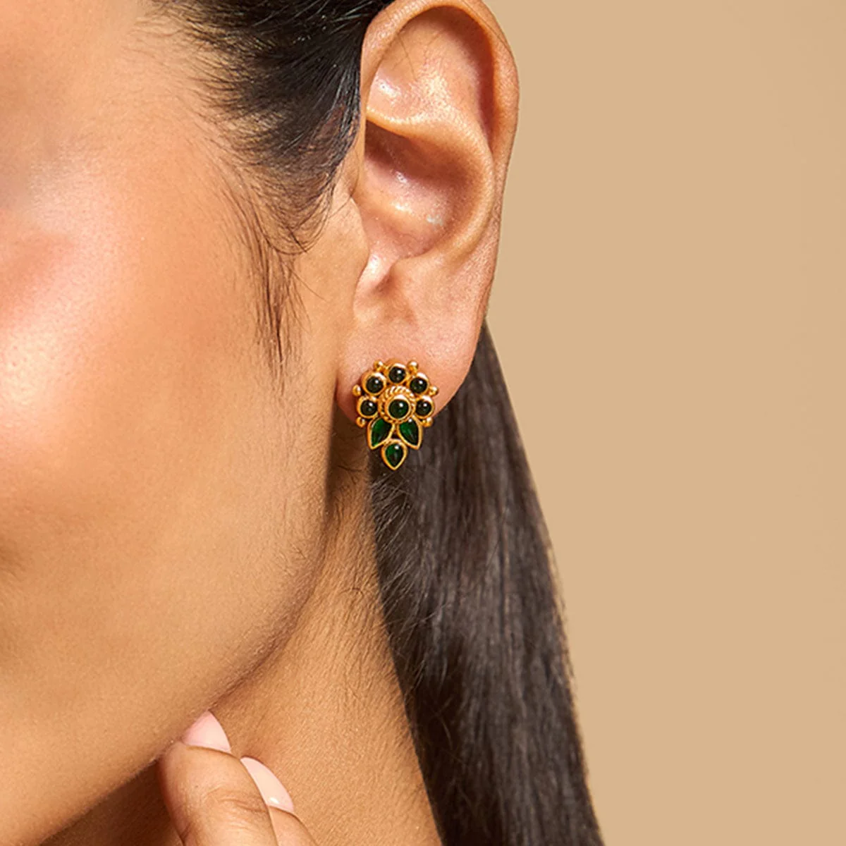 Silver Temple Earring 156748 - Image 2