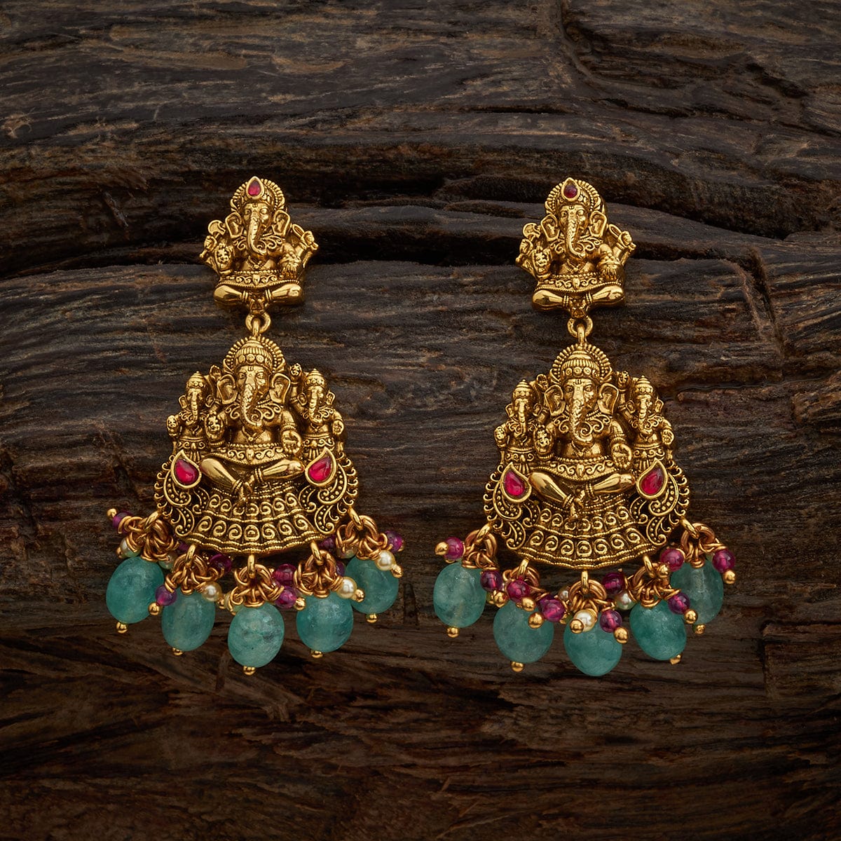 Silver Temple Earring 156949 - Image 2