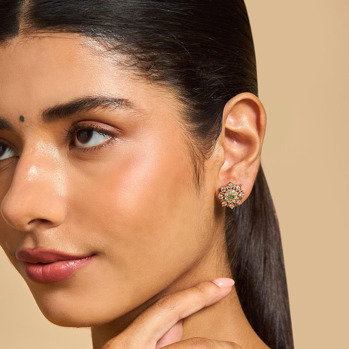 Silver Temple Earring 158204 - Image 3