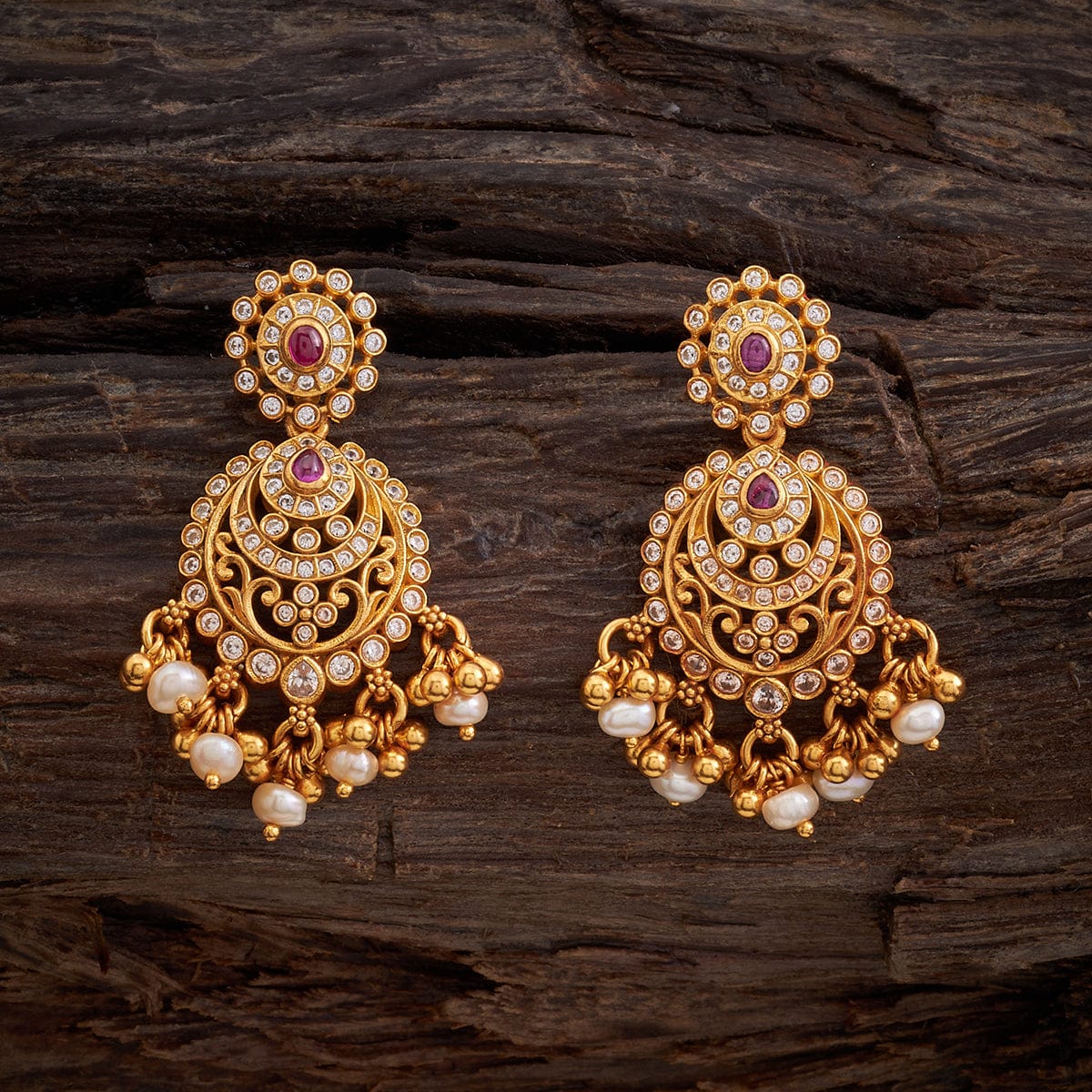 Silver Temple Earring 158383 - Image 2