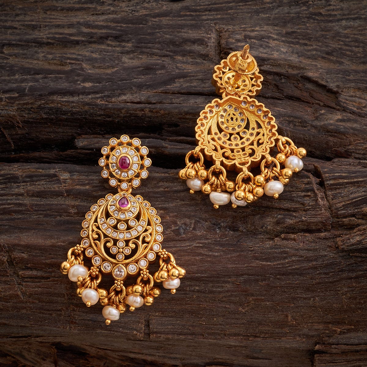 Silver Temple Earring 158383 - Image 4