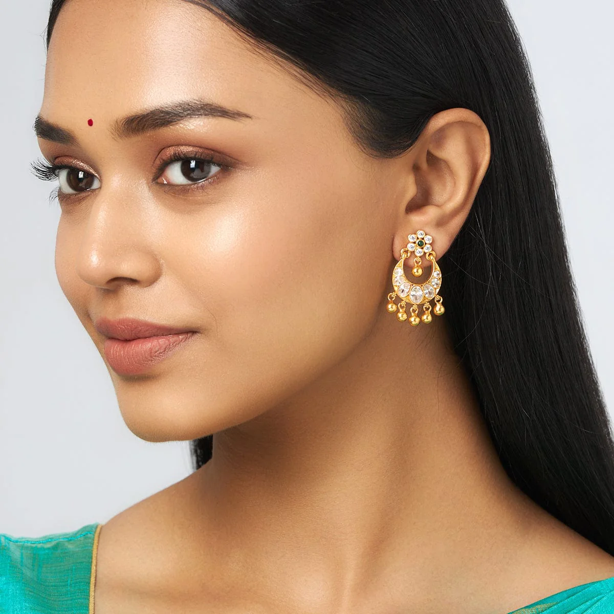 Silver Temple Earring 158712 - Image 2