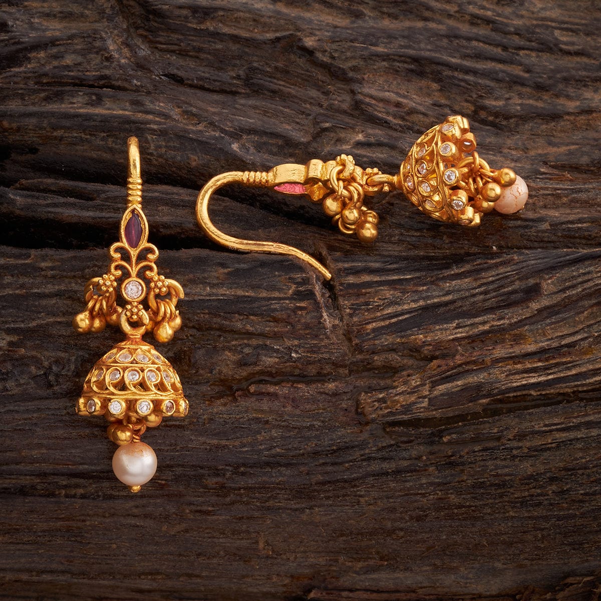 Silver Temple Earring 158763 - Image 3