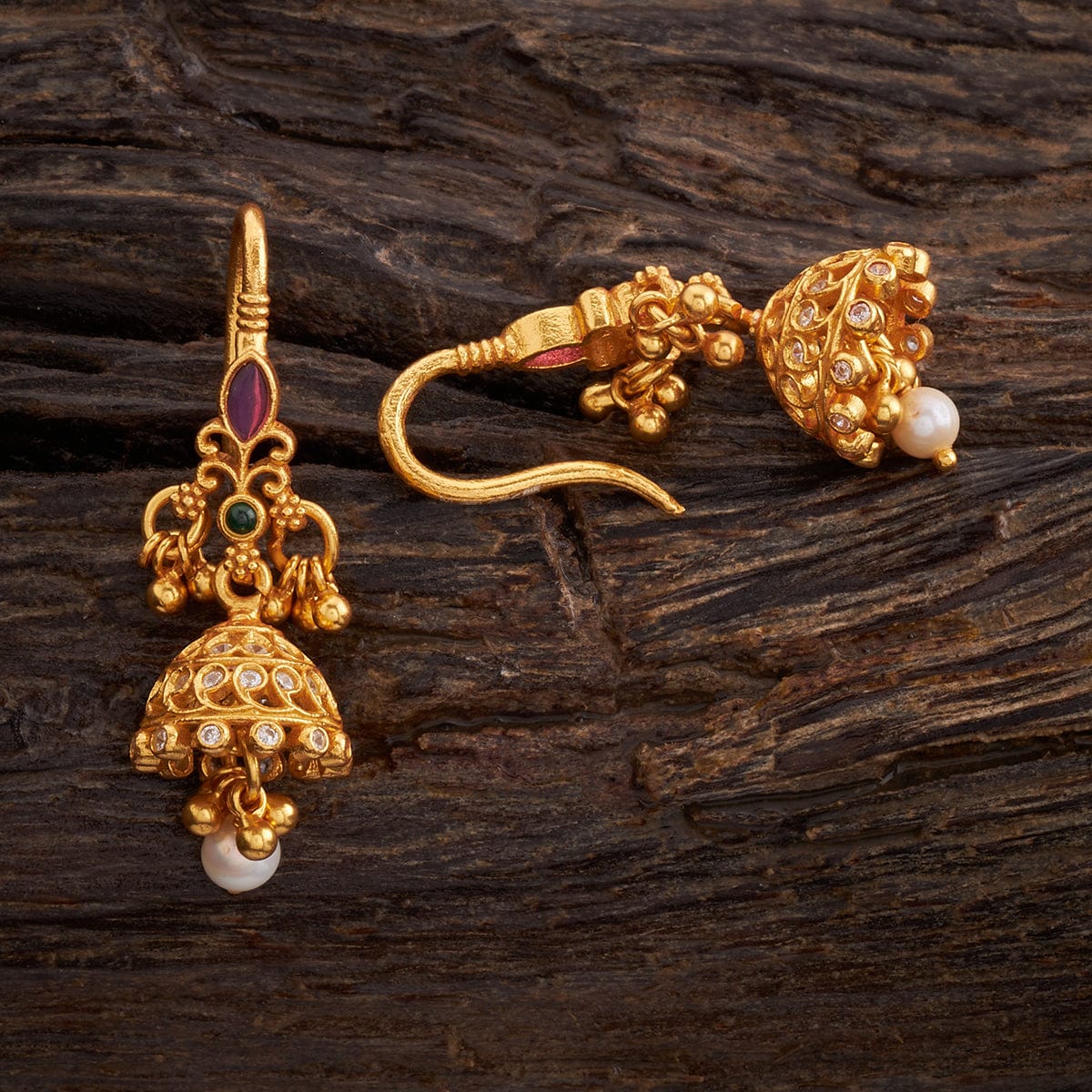 Silver Temple Earring 158763 - Image 5