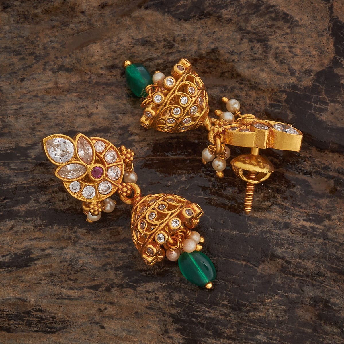 Silver Temple Earring 158770 - Image 3