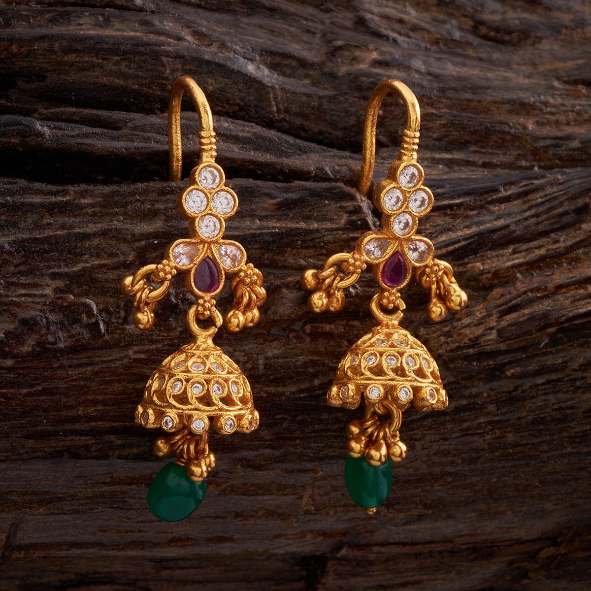 Silver Temple Earring 158889 - Image 4