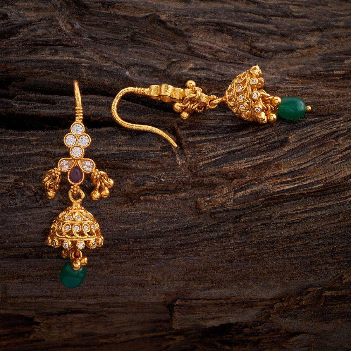 Silver Temple Earring 158889 - Image 5
