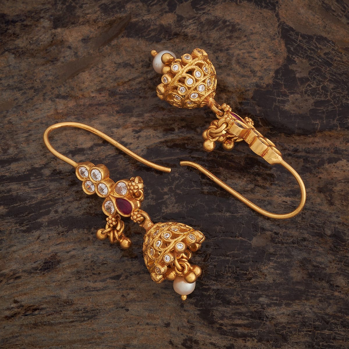Silver Temple Earring 158889 - Image 9