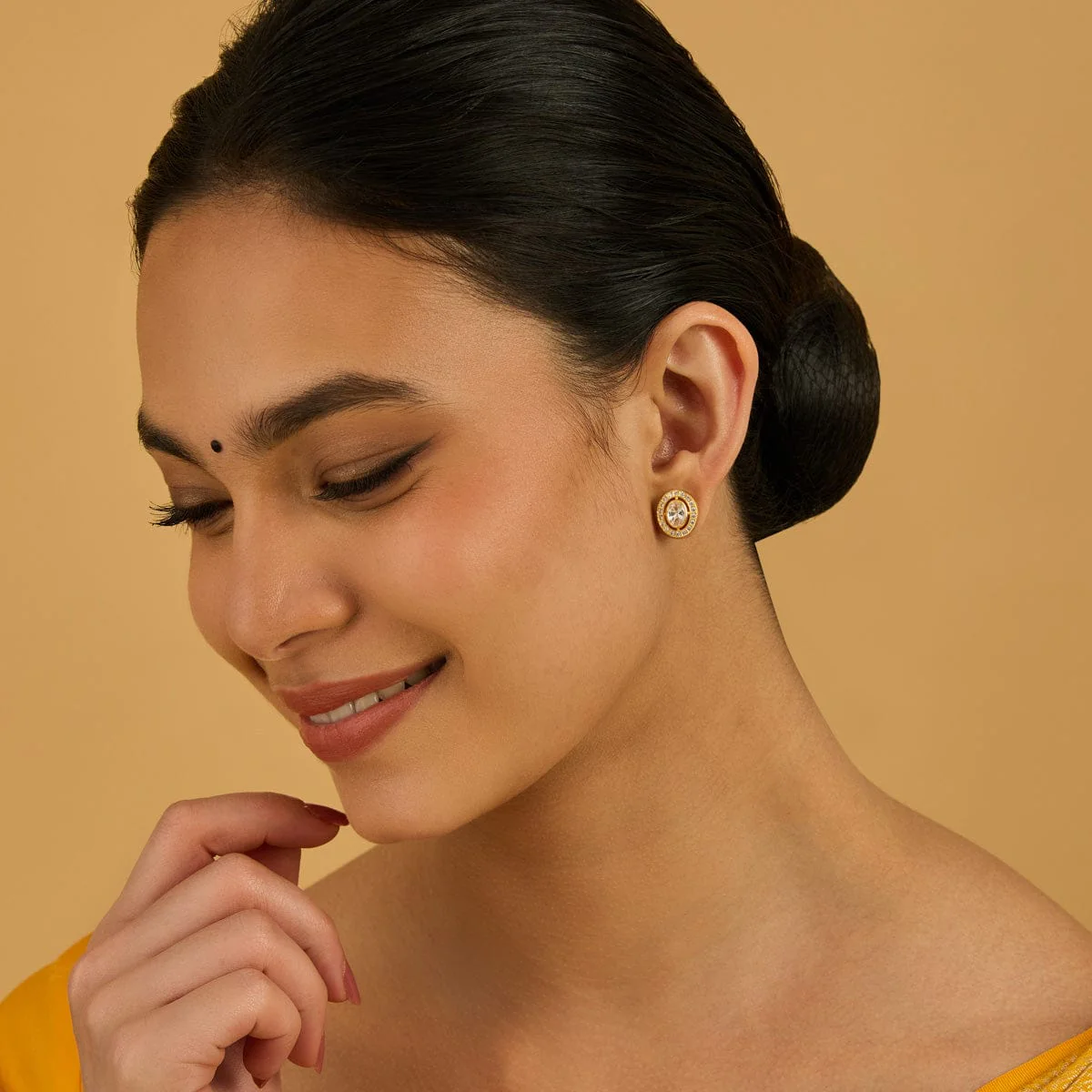 Silver Temple Earring 160095 - Image 3