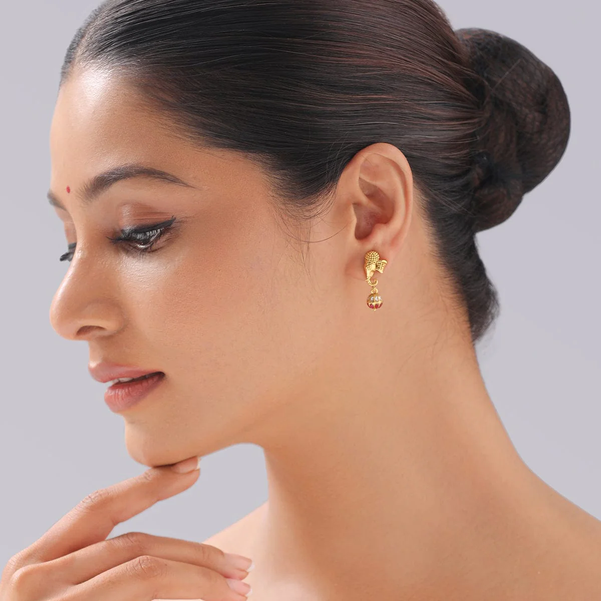 Silver Temple Earring 160633 - Image 3