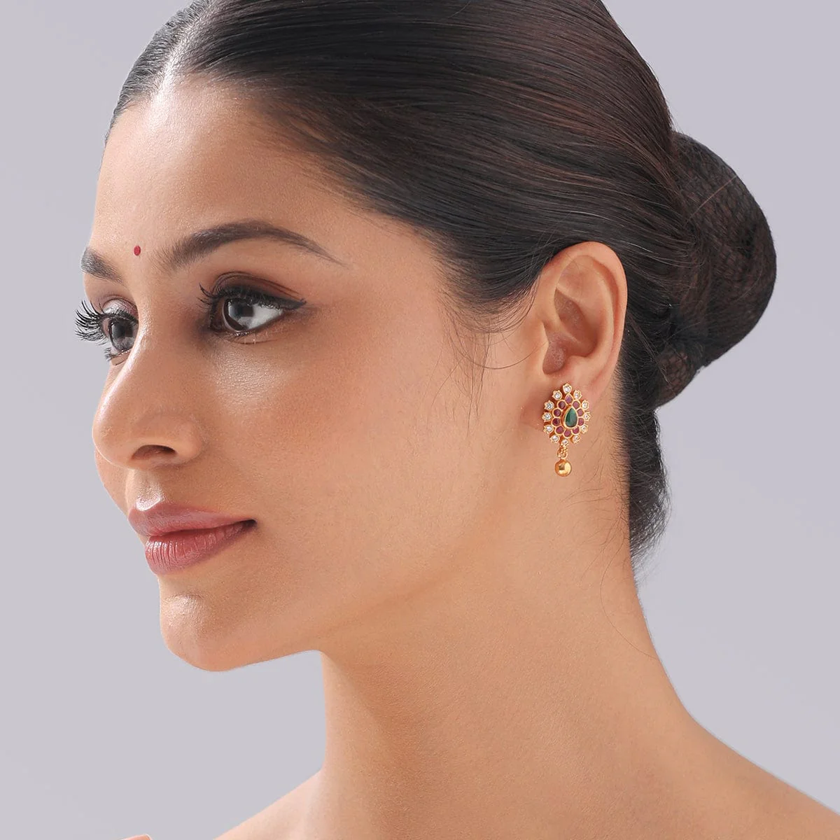 Silver Temple Earring 161581 - Image 3