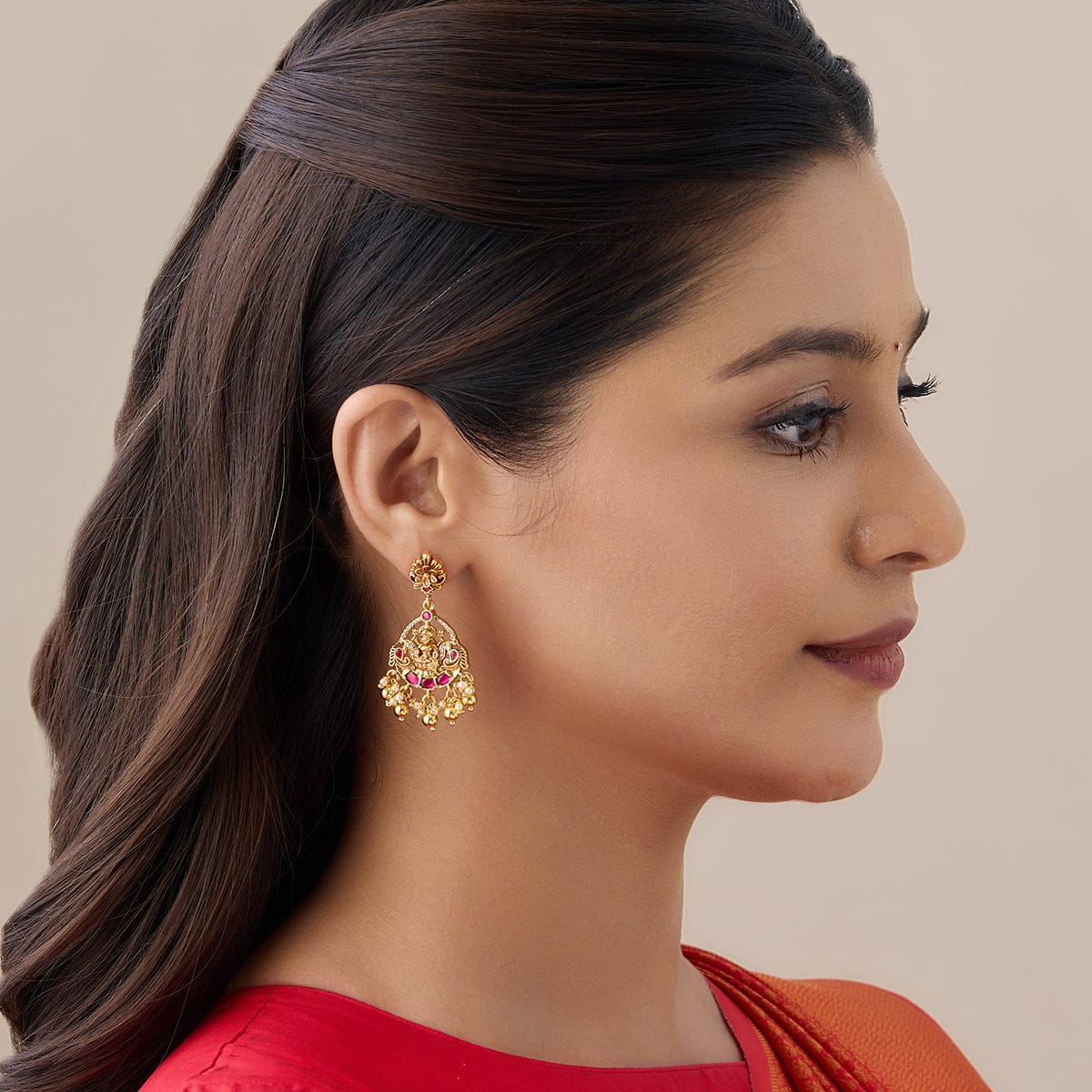 Silver Temple Earring 161752 - Image 2