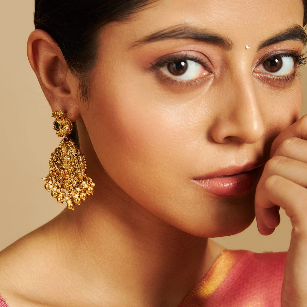 Silver Temple Earring 161757 - Image 2