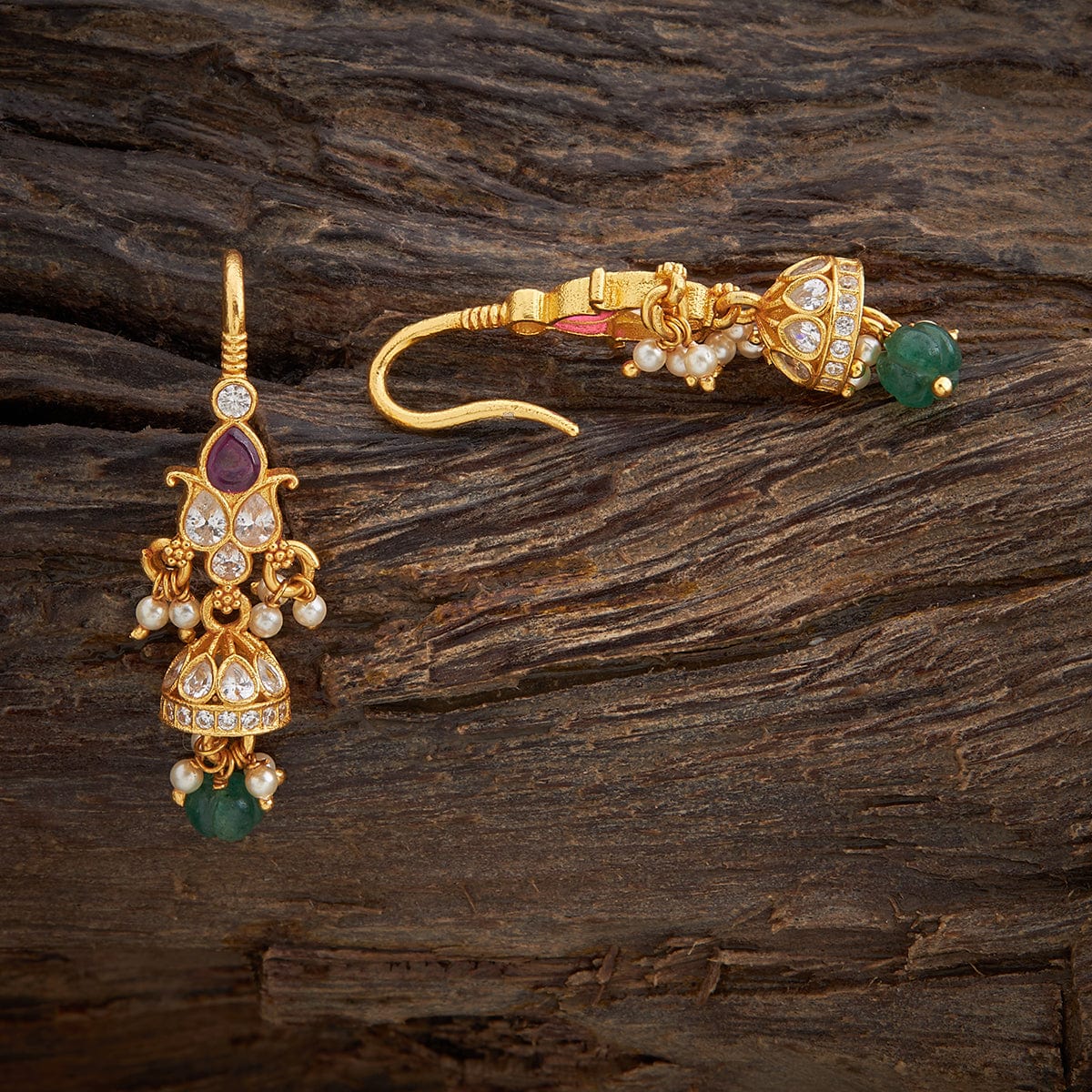 Silver Temple Earring 161864 - Image 2