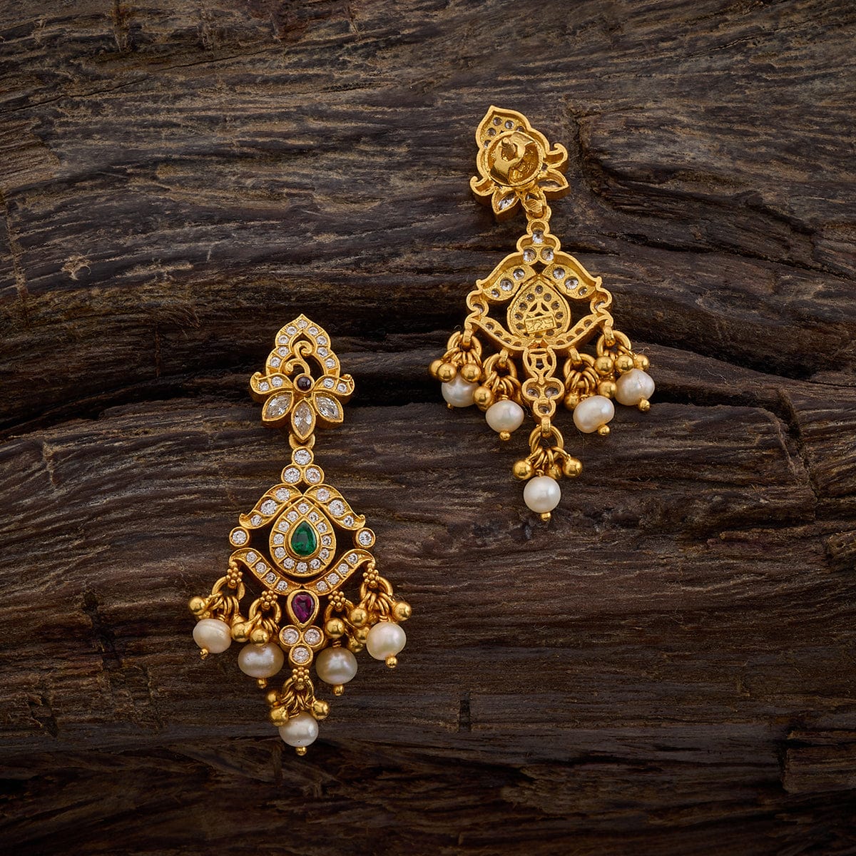 Silver Temple Earring 162789 - Image 2